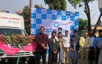 ॐआदि फाउण्डेसनद्वारा सुर्नया गाउँपालिकालाइ एम्बुलेन्स सहयोग 